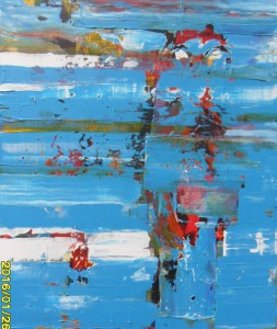 Uferloser Mensch 2015 Acryl auf Leinwand 60 cm x 40 cm